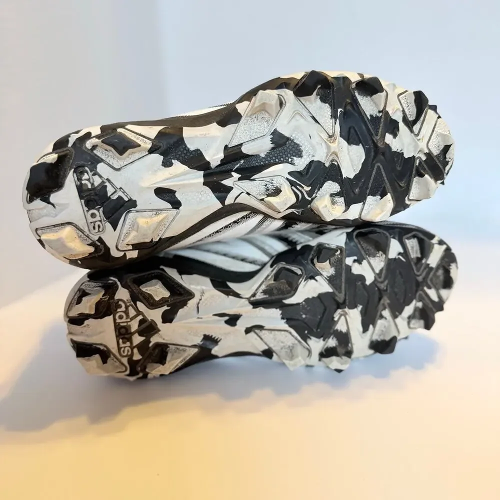 Adidas Freak Youth Football Cleats Size 4 Black White Molded Stud